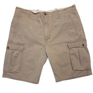 Levi's Men's Khaki Cargo Shorts - Size 36 - Great!